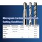 Gs Tooling 1/32" Diameter x 1/8" Shank 4-Flute Stub Length Ball Nose Blue Series Carbide End Mills 101280 - alternate 4